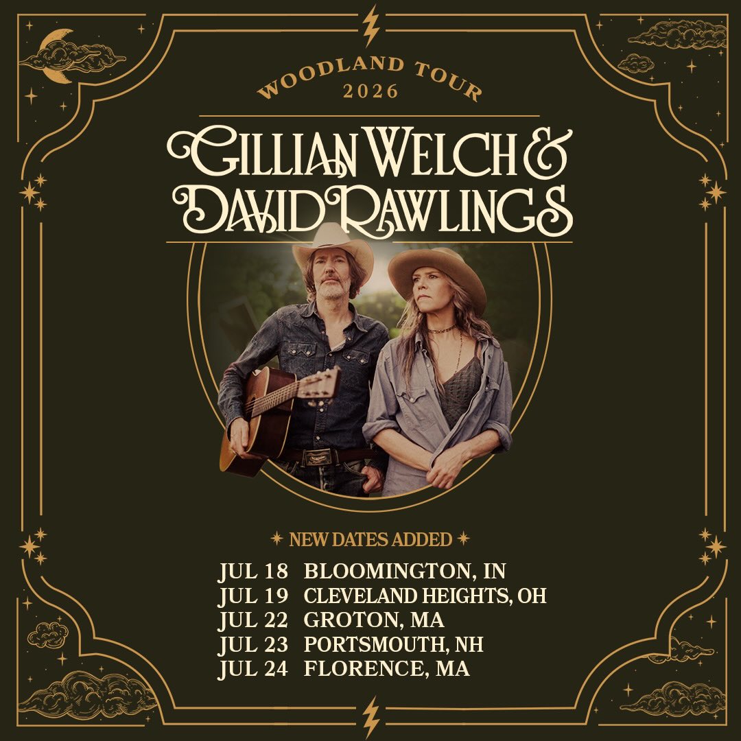 Gillian Welch Woodland Tour Poster 2026